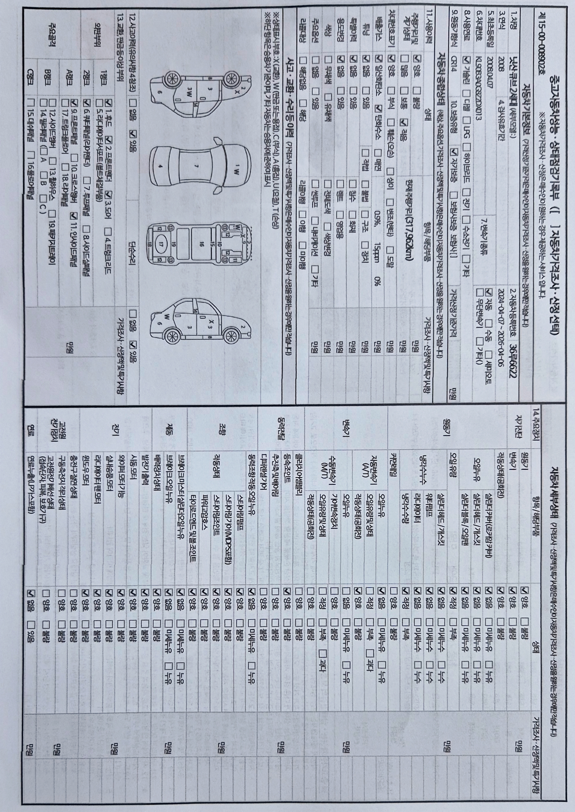 Основная информация и общее состояние / история аварий и ремонтов