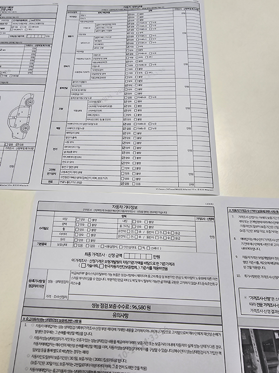 Подробное состояние автомобиля и другая информация