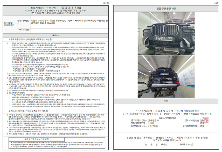 Детальное состояние автомобиля