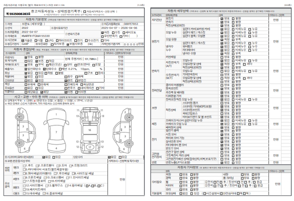 Основная информация и общее состояние / история аварий и ремонтов