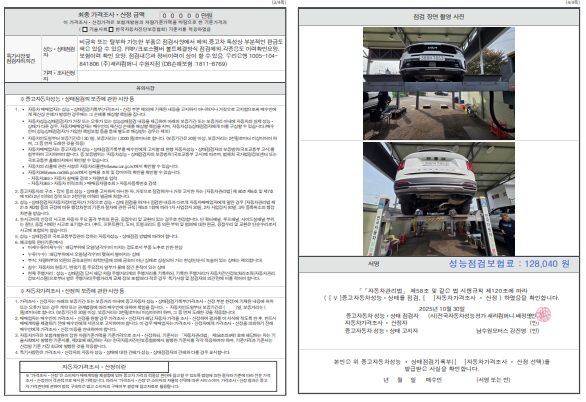 Детальное состояние автомобиля