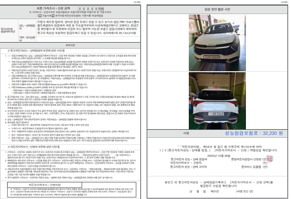 Детальное состояние автомобиля