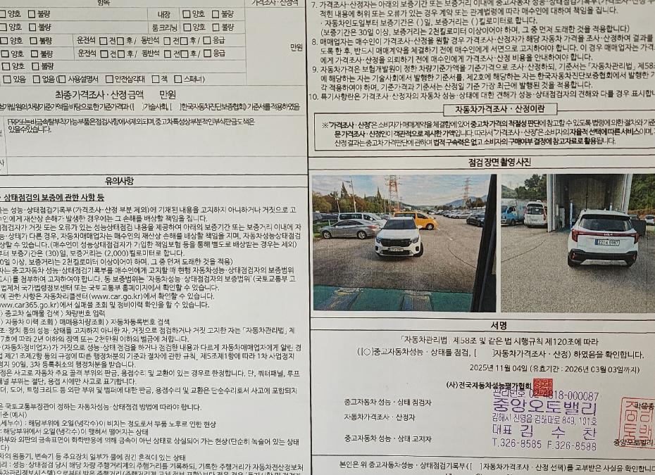 Детальное состояние автомобиля