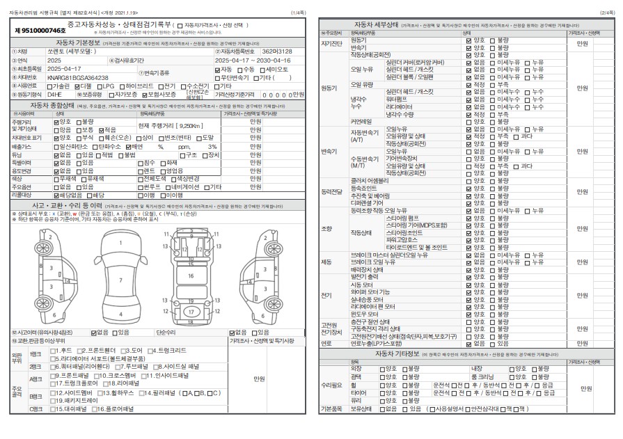 Основная информация и общее состояние / история аварий и ремонтов