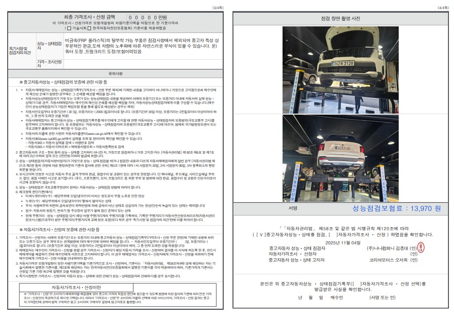 Детальное состояние автомобиля