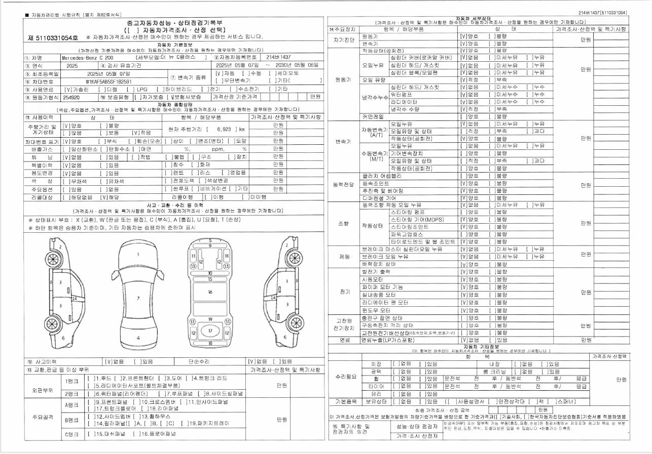 Основная информация и общее состояние / история аварий и ремонтов