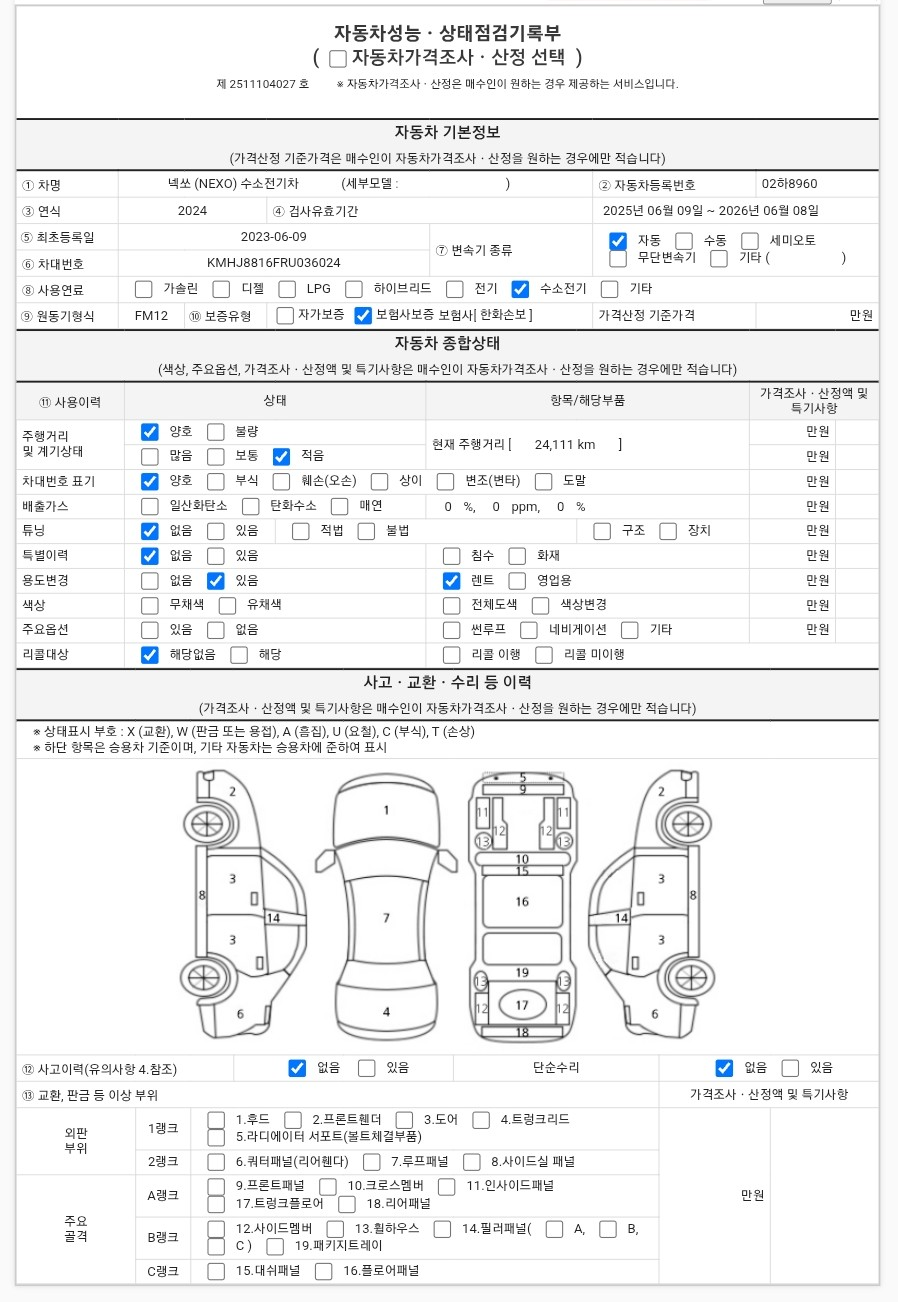Основная информация и общее состояние / история аварий и ремонтов
