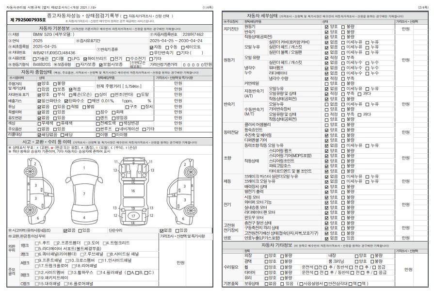 Основная информация и общее состояние / история аварий и ремонтов