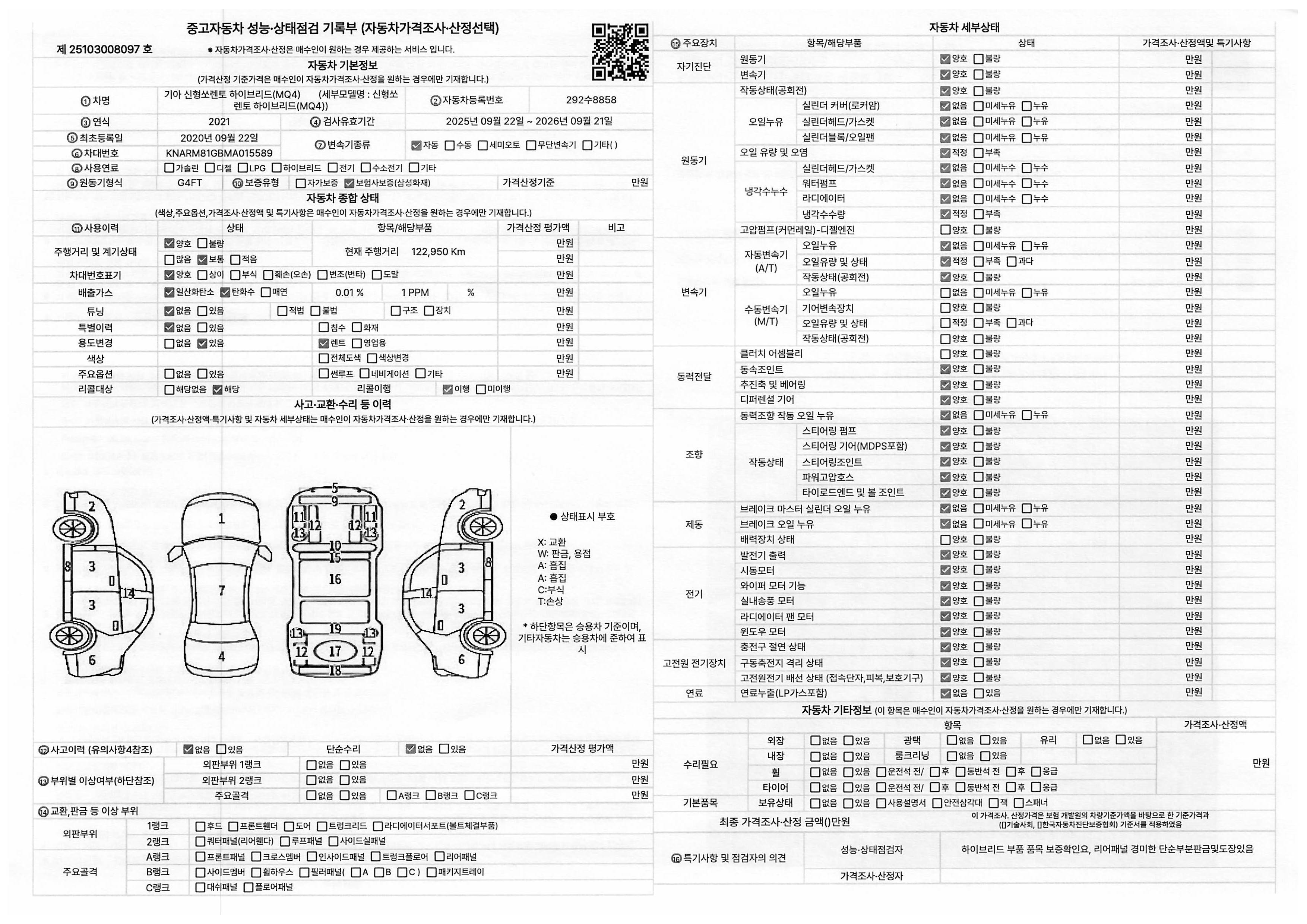 Основная информация и общее состояние / история аварий и ремонтов