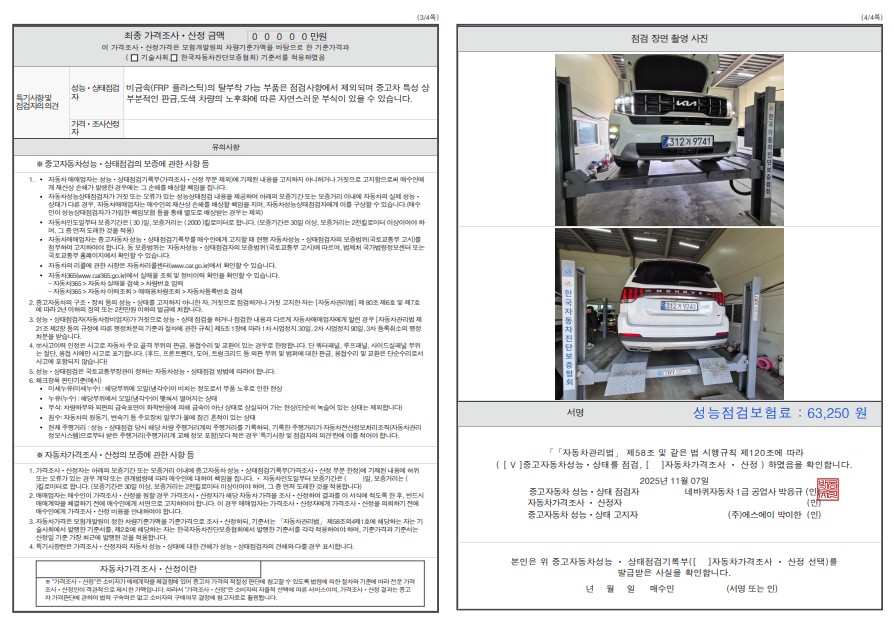 Детальное состояние автомобиля