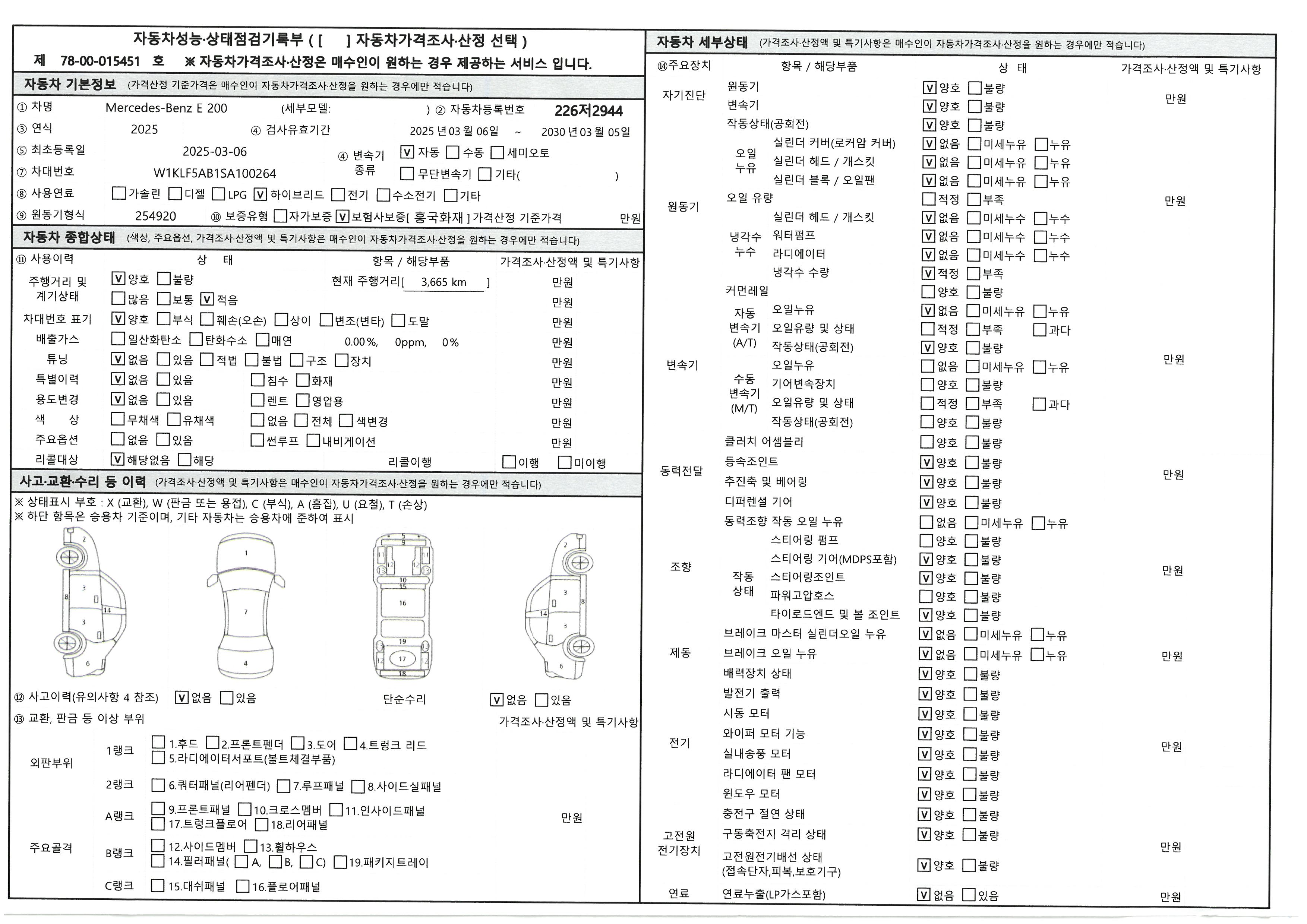 Основная информация и общее состояние / история аварий и ремонтов