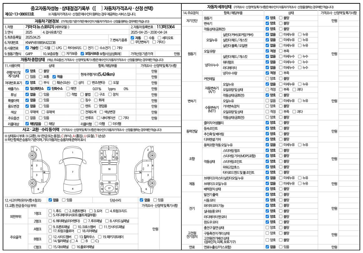 Основная информация и общее состояние / история аварий и ремонтов