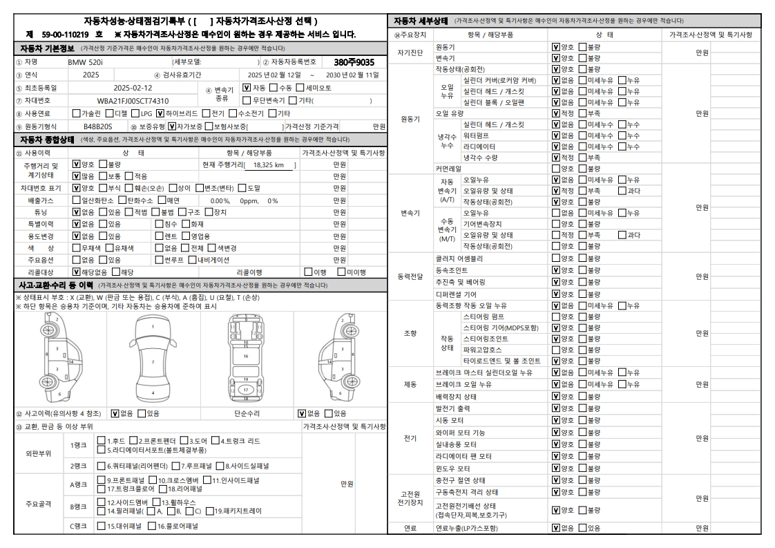 Основная информация и общее состояние / история аварий и ремонтов