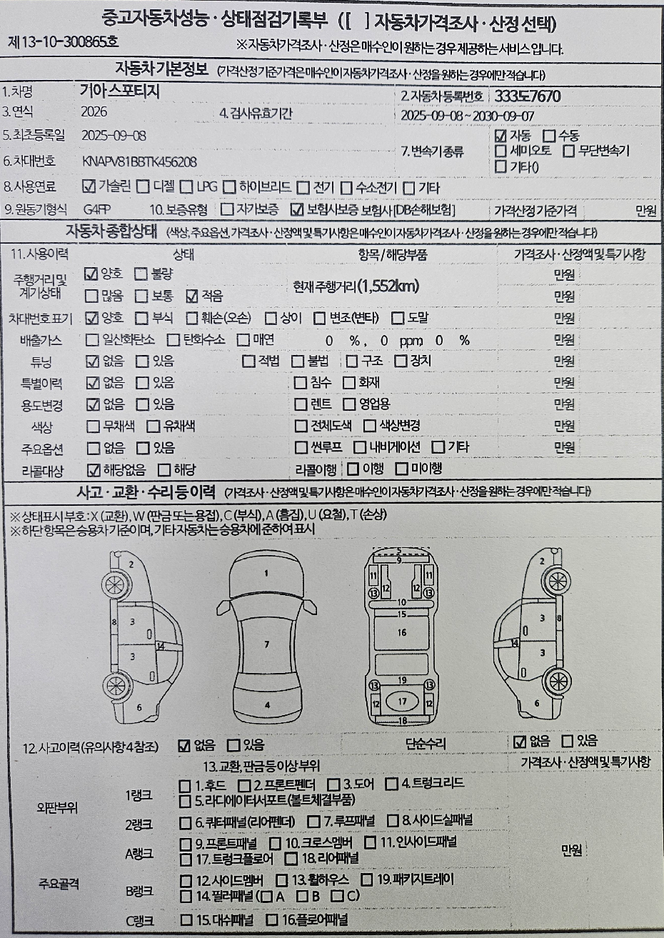 Основная информация и общее состояние / история аварий и ремонтов
