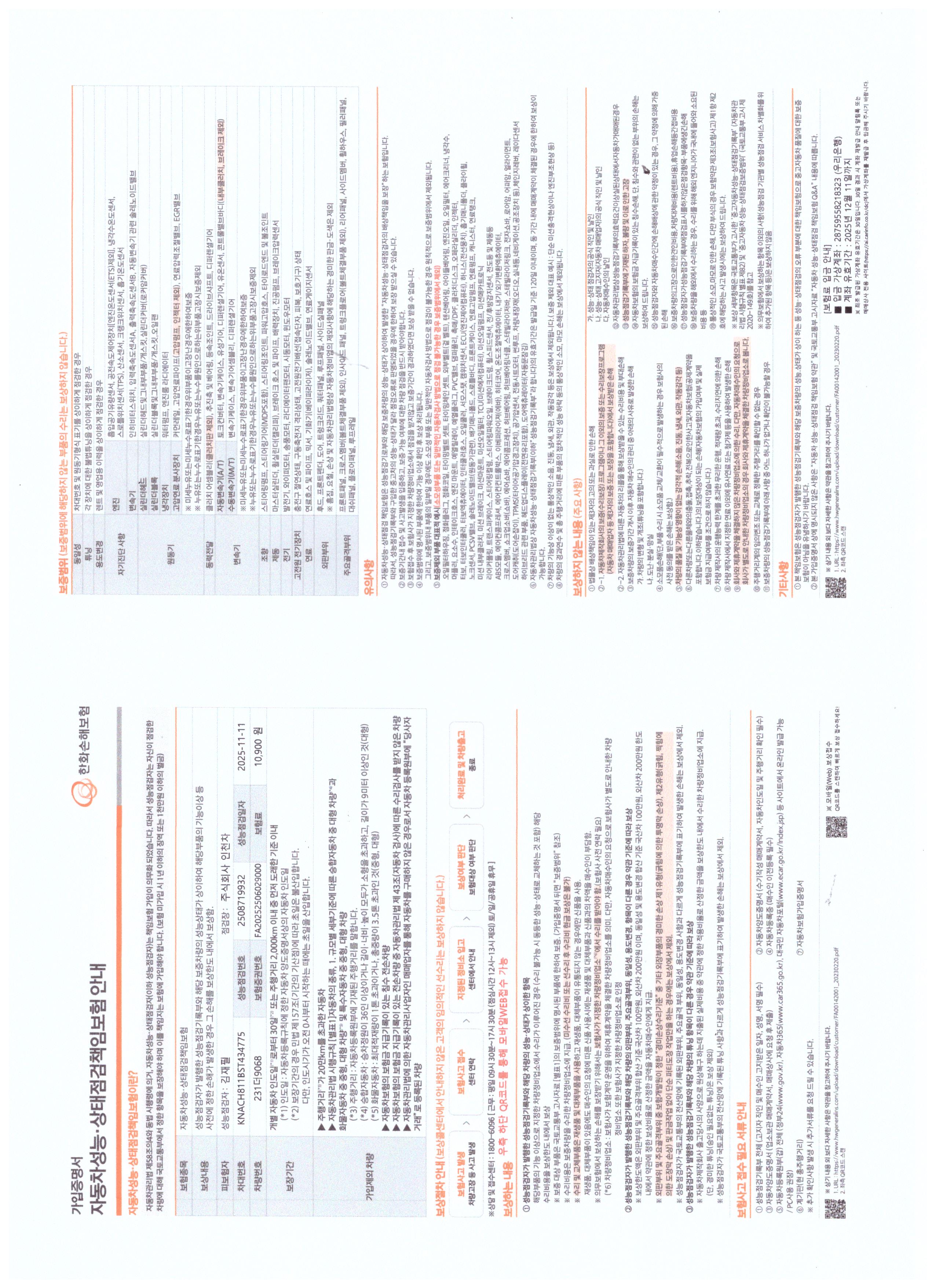 Детальное состояние автомобиля