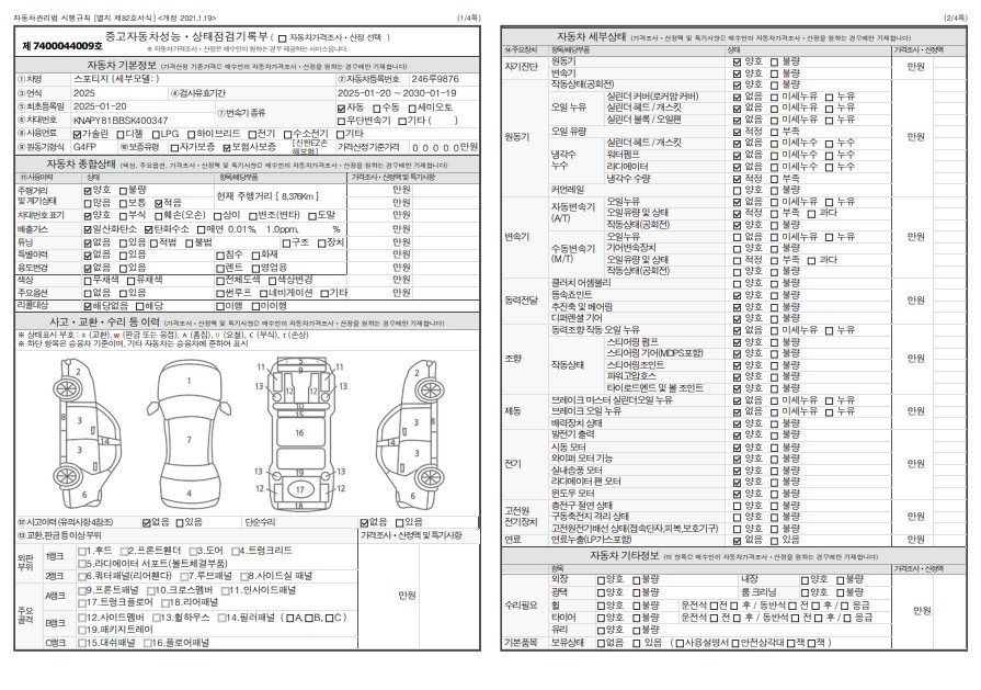 Основная информация и общее состояние / история аварий и ремонтов