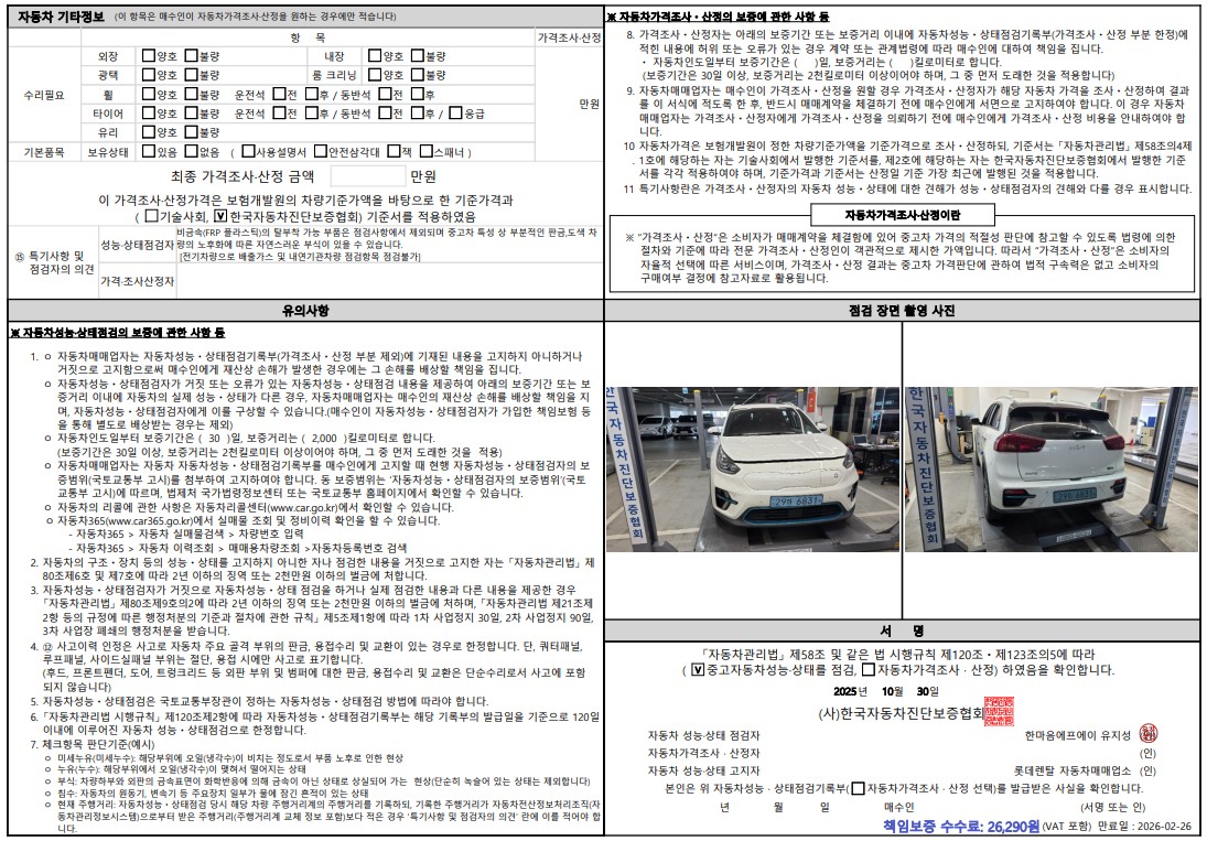 Детальное состояние автомобиля