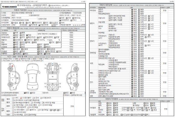 Основная информация и общее состояние / история аварий и ремонтов