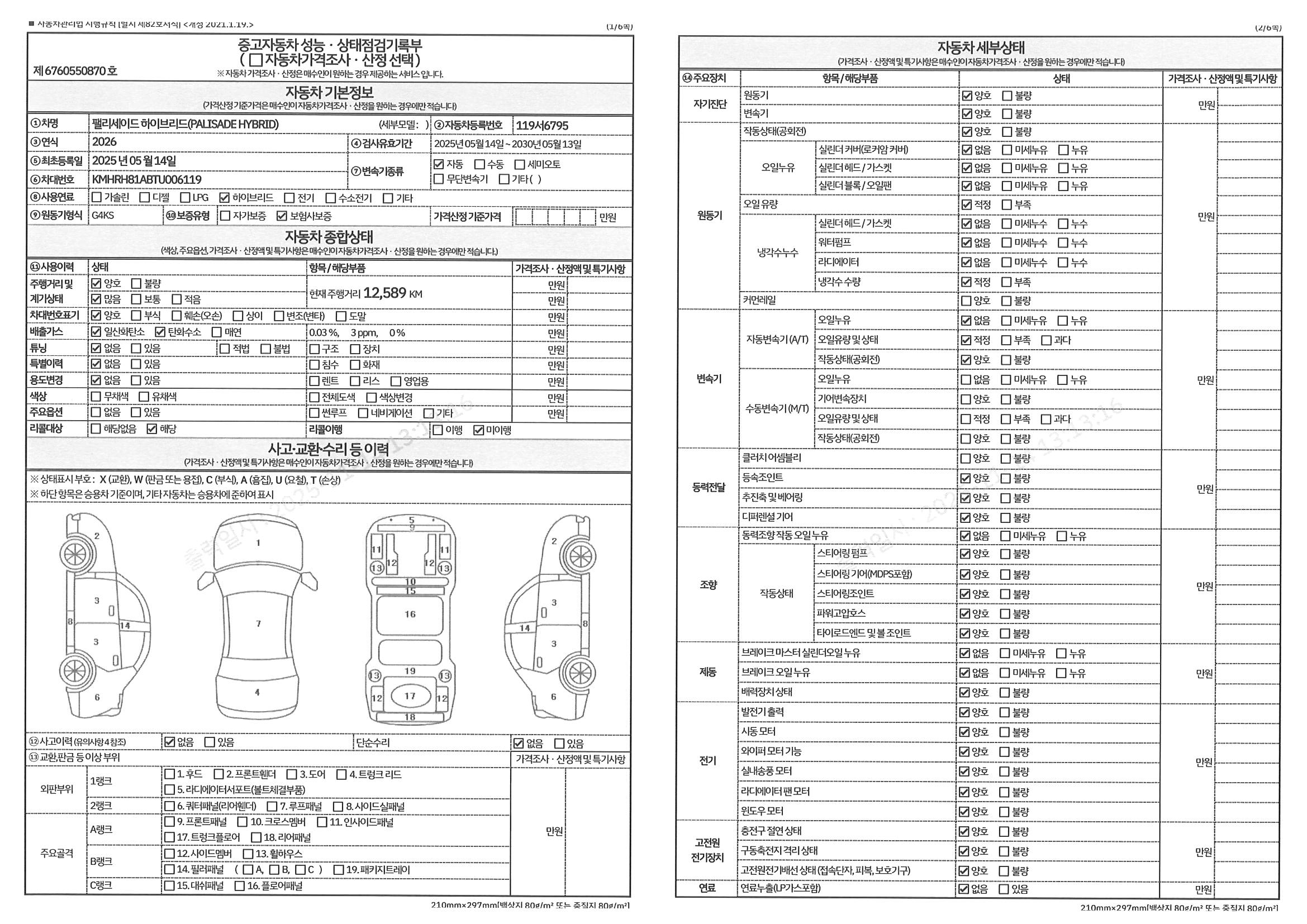 Основная информация и общее состояние / история аварий и ремонтов