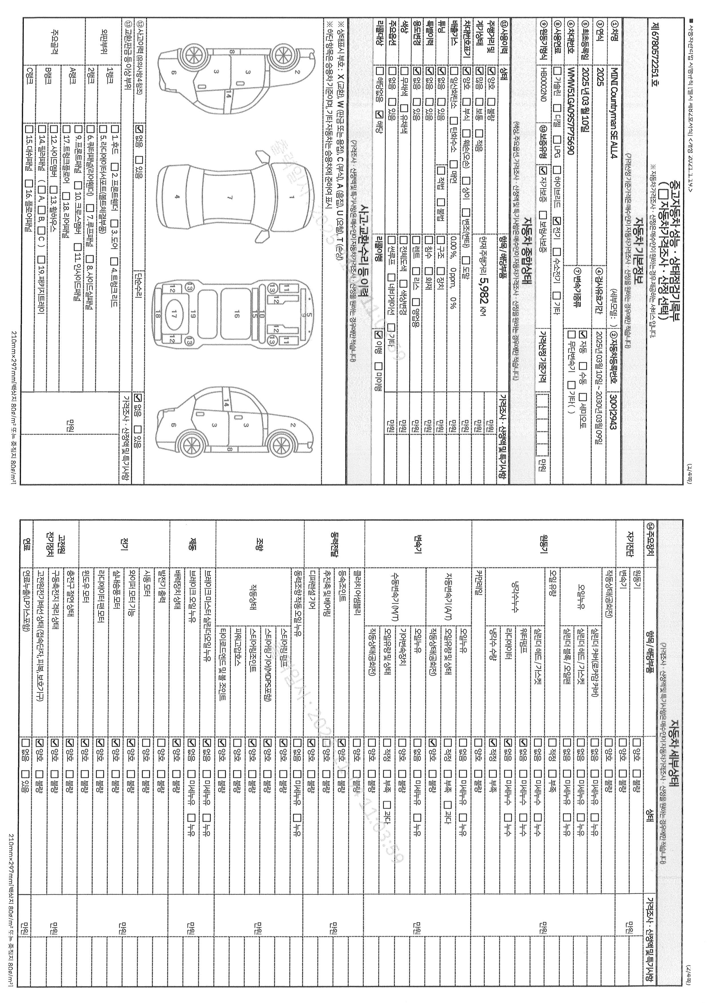 Основная информация и общее состояние / история аварий и ремонтов