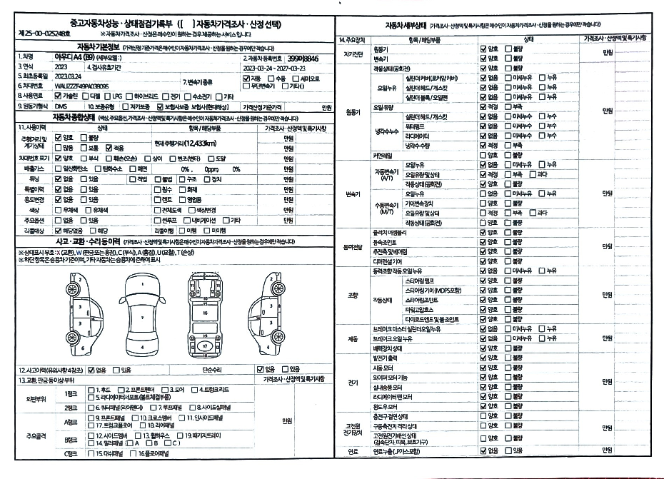 Основная информация и общее состояние / история аварий и ремонтов
