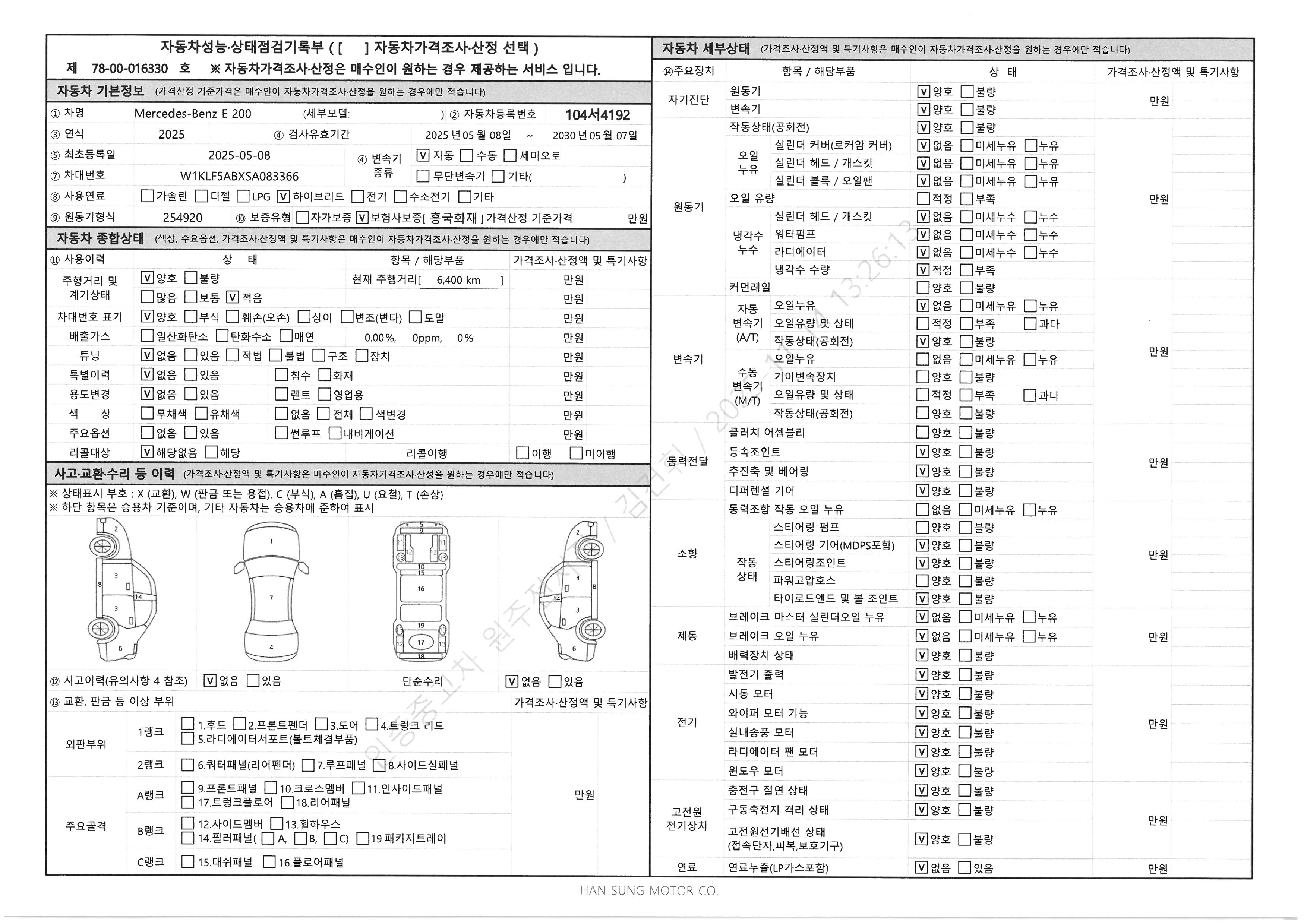 Основная информация и общее состояние / история аварий и ремонтов