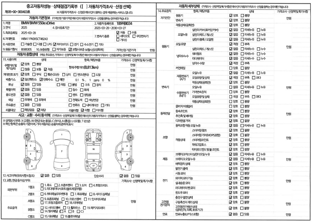 Основная информация и общее состояние / история аварий и ремонтов