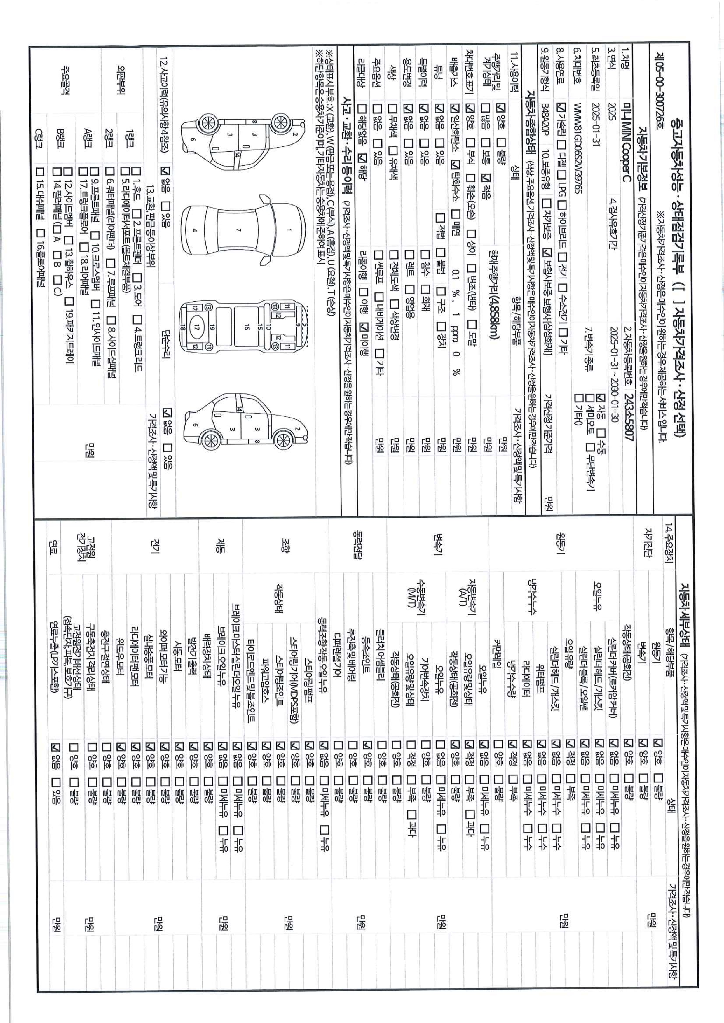 Основная информация и общее состояние / история аварий и ремонтов