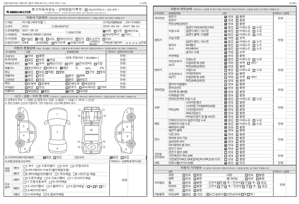 Основная информация и общее состояние / история аварий и ремонтов