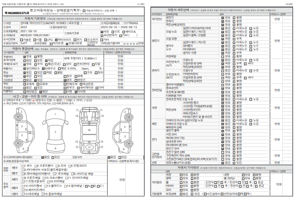 Основная информация и общее состояние / история аварий и ремонтов
