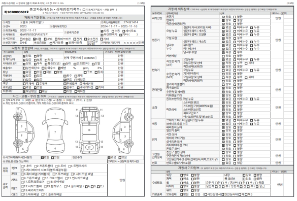 Основная информация и общее состояние / история аварий и ремонтов