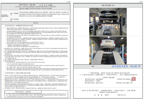 Детальное состояние автомобиля