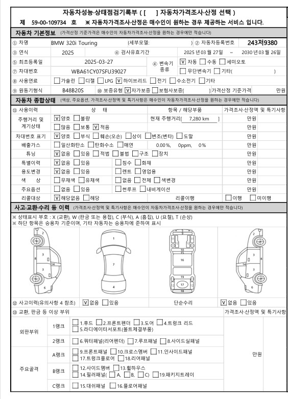 Основная информация и общее состояние / история аварий и ремонтов