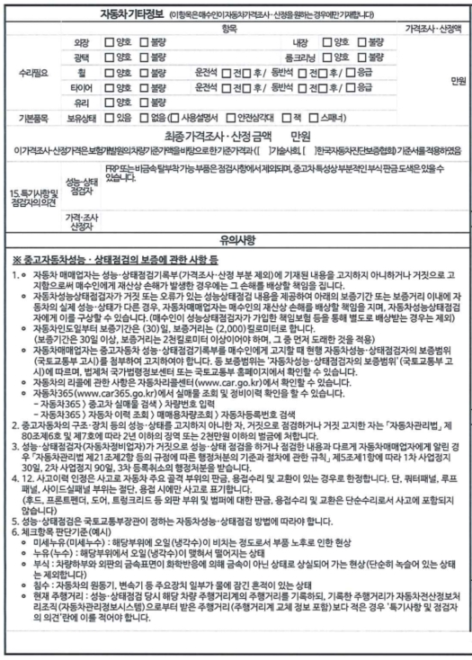 Подробное состояние автомобиля и другая информация