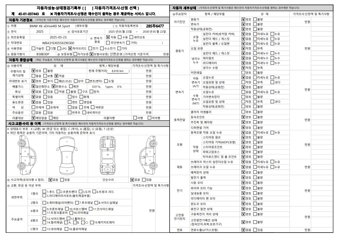 Основная информация и общее состояние / история аварий и ремонтов
