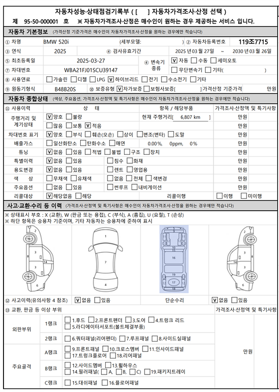 Основная информация и общее состояние / история аварий и ремонтов