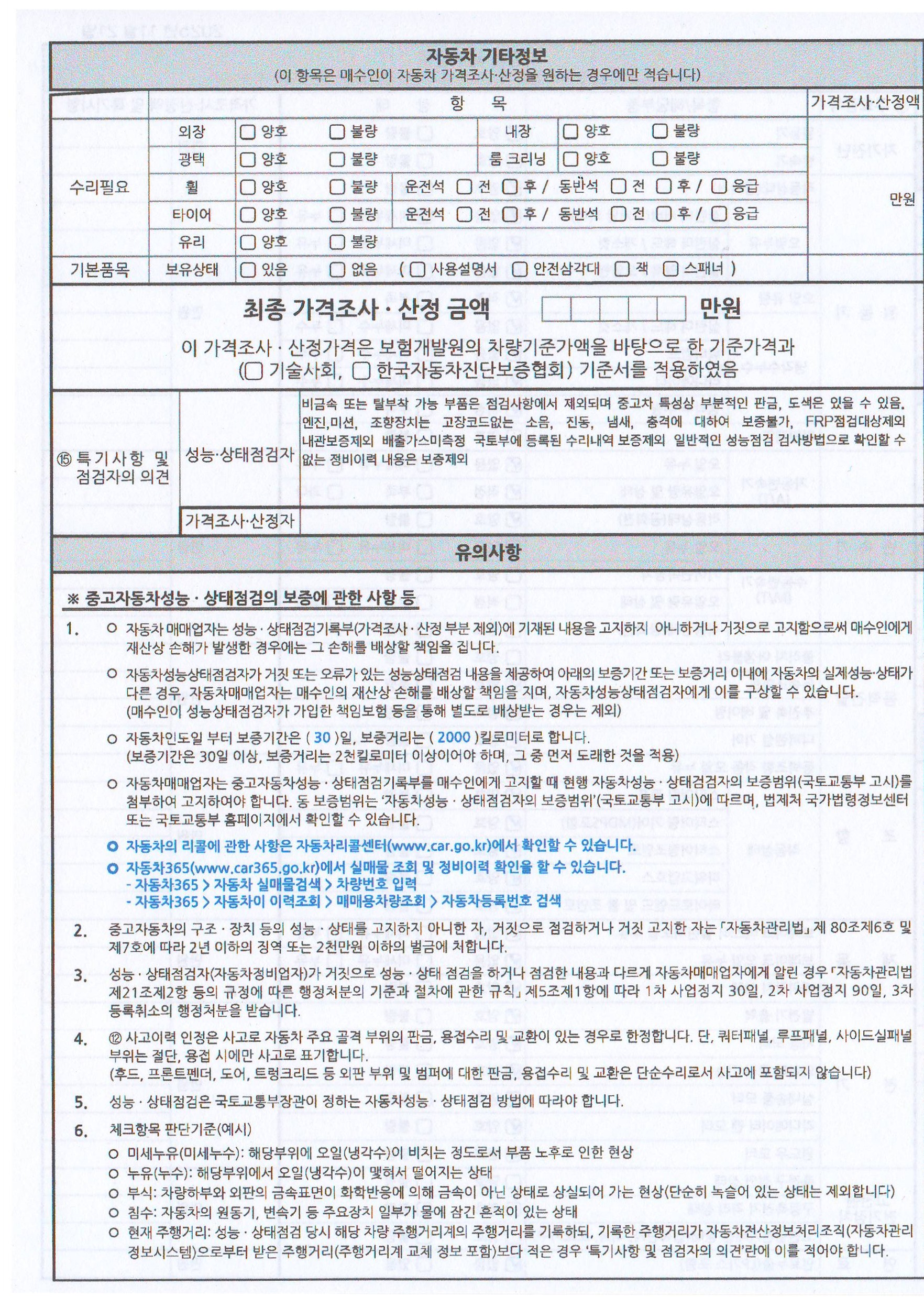 Подробное состояние автомобиля и другая информация