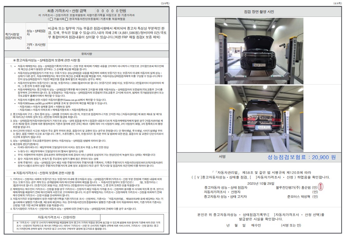 Детальное состояние автомобиля