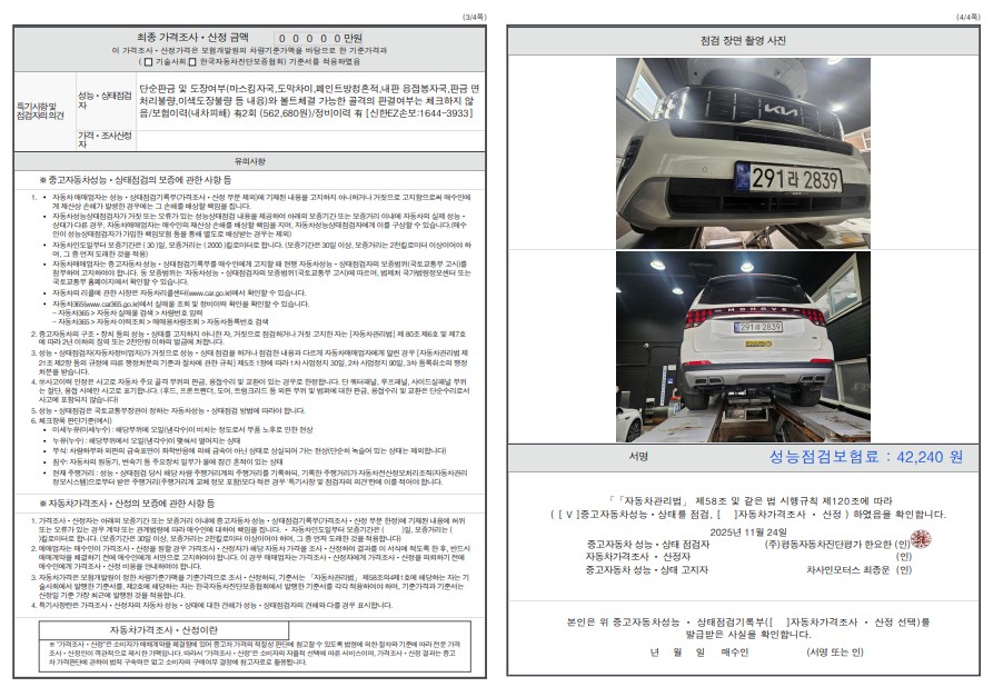 Детальное состояние автомобиля