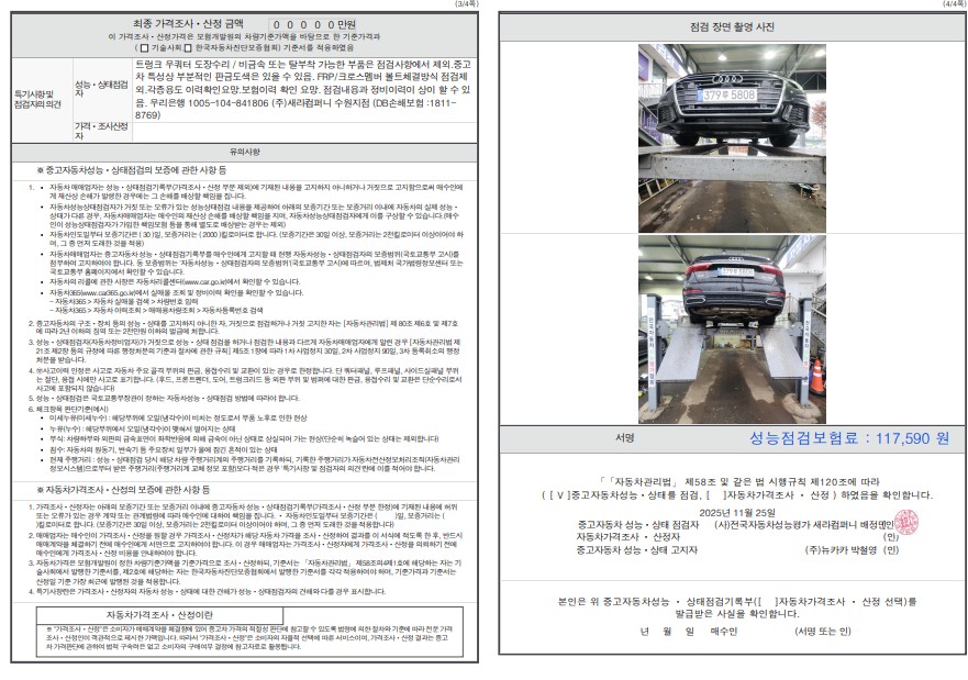 Детальное состояние автомобиля