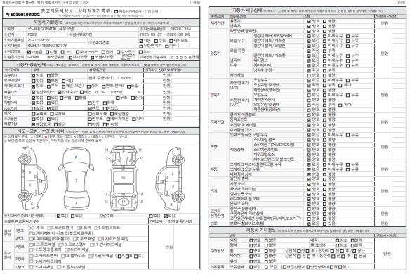 Основная информация и общее состояние / история аварий и ремонтов
