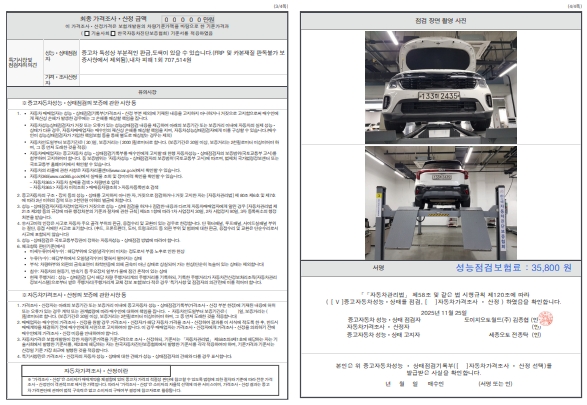 Детальное состояние автомобиля