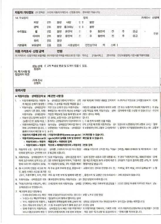 Подробное состояние автомобиля и другая информация