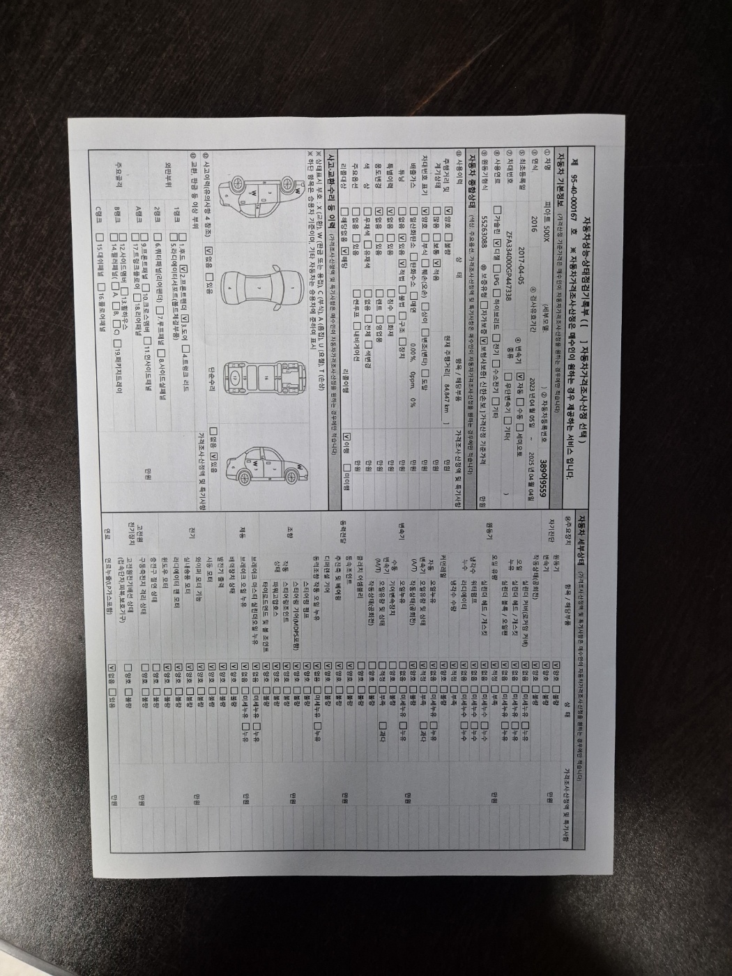 Основная информация и общее состояние / история аварий и ремонтов
