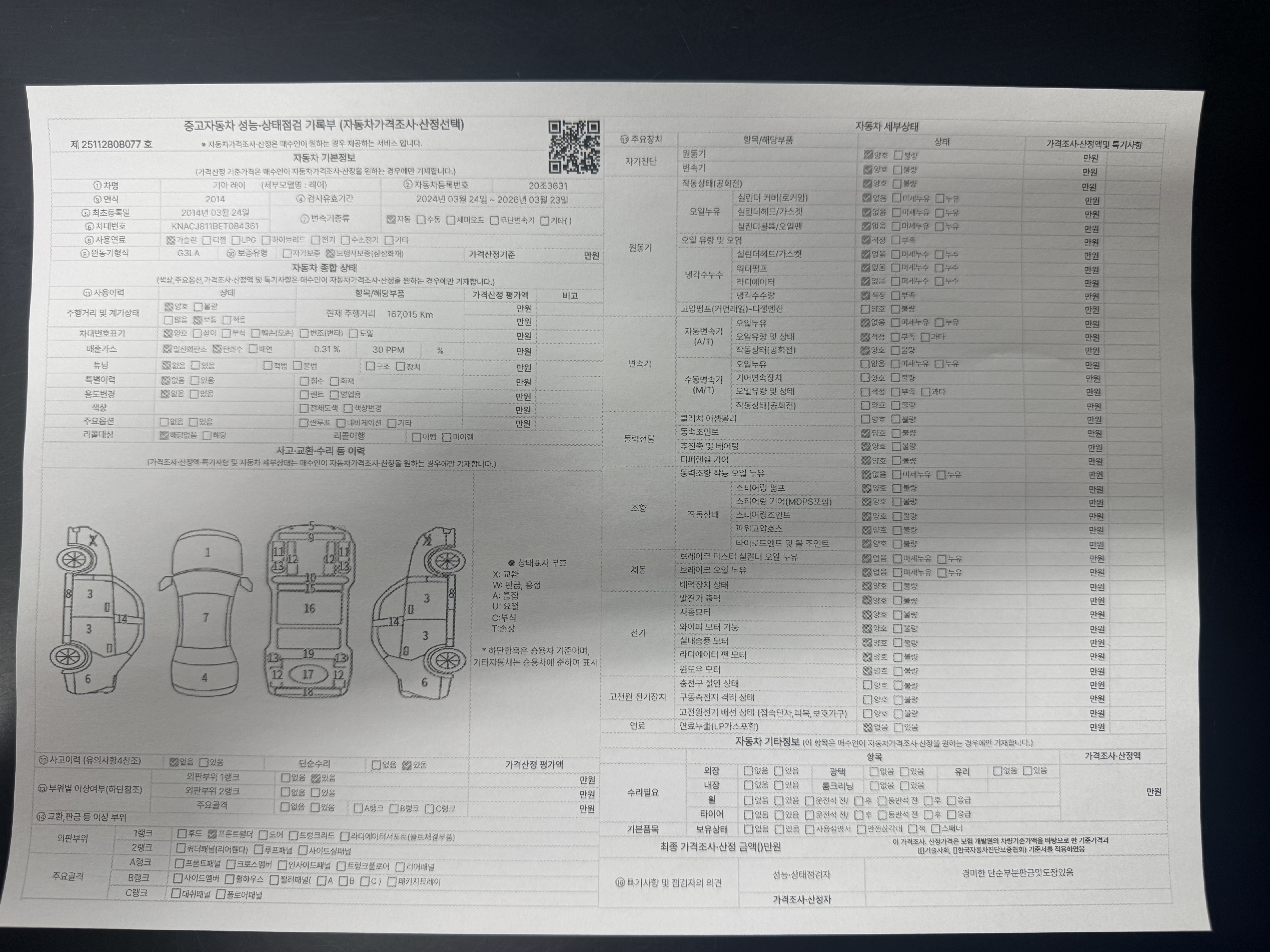 Основная информация и общее состояние / история аварий и ремонтов