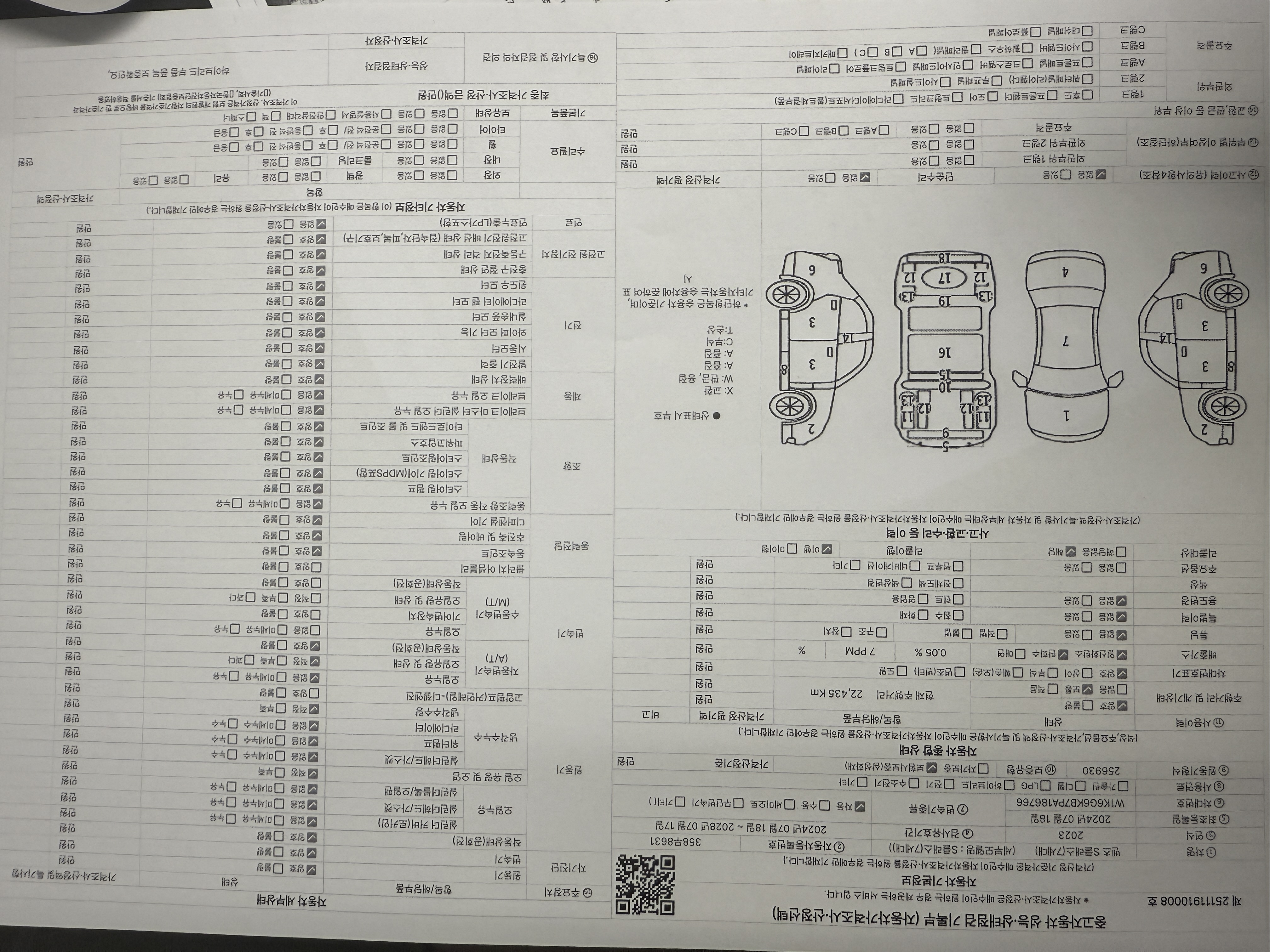 Детальное состояние автомобиля