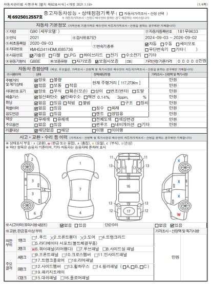 Основная информация и общее состояние / история аварий и ремонтов