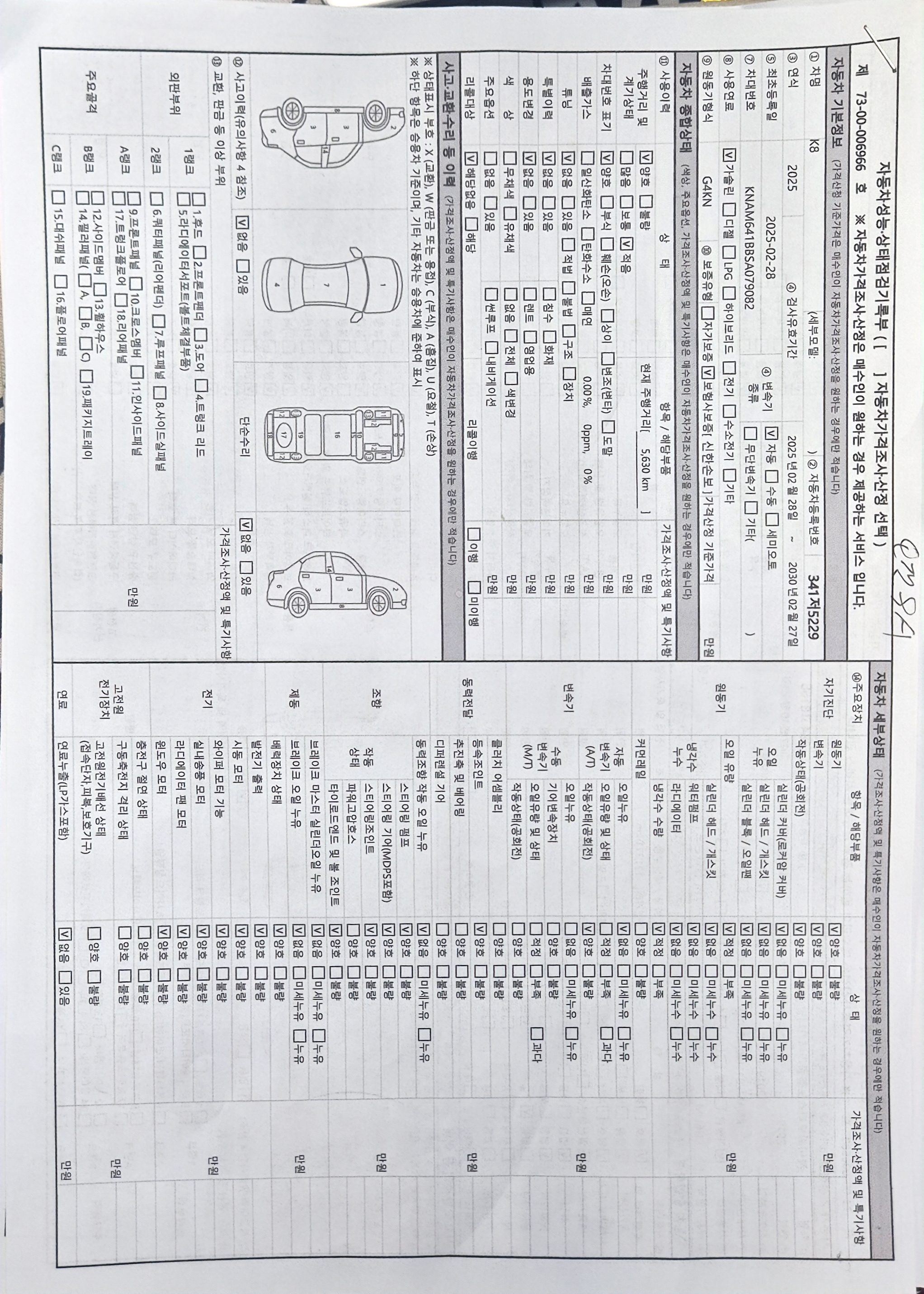 Основная информация и общее состояние / история аварий и ремонтов