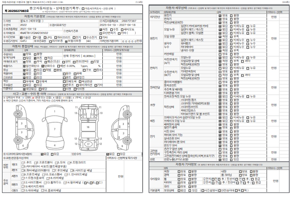 Основная информация и общее состояние / история аварий и ремонтов