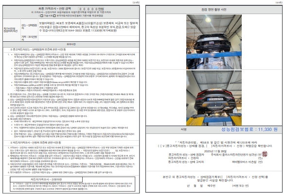 Детальное состояние автомобиля
